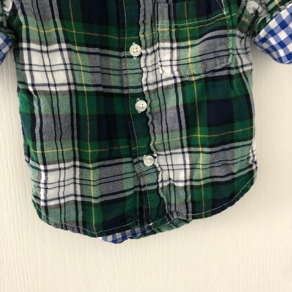 Gap Long Sleeve Plaid Shirt Size 12-18 Months - Picture 4 of 8